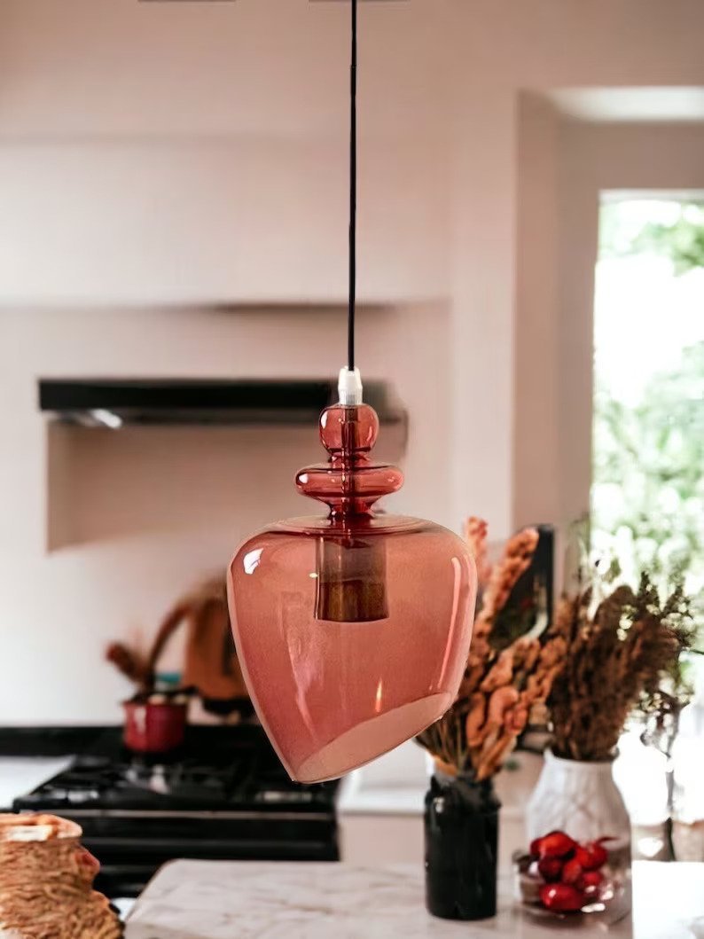 Glass Pendant Light - Les Trois Pyramides