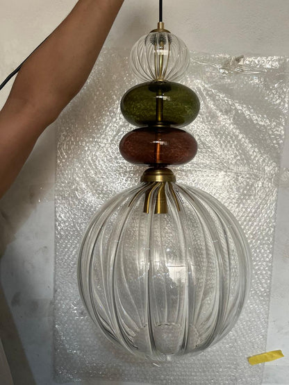 Glass Pendant Light | Hanging Lamp | Modern Pendant Lighting | Ceiling Light | Glass Hanging Light | Les Trois Pyramides
