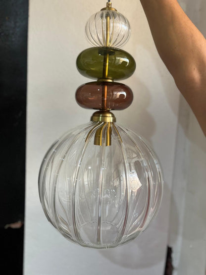 Glass Pendant Light | Hanging Lamp | Modern Pendant Lighting | Ceiling Light | Glass Hanging Light | Les Trois Pyramides
