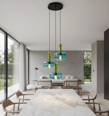 Glass Pendant Lights Modern Fall Decor - Les Trois Pyramides