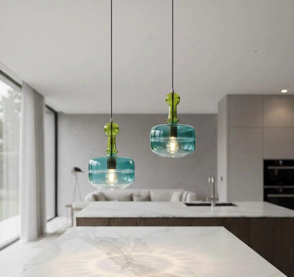 Glass Pendant Lights Modern Fall Decor - Les Trois Pyramides