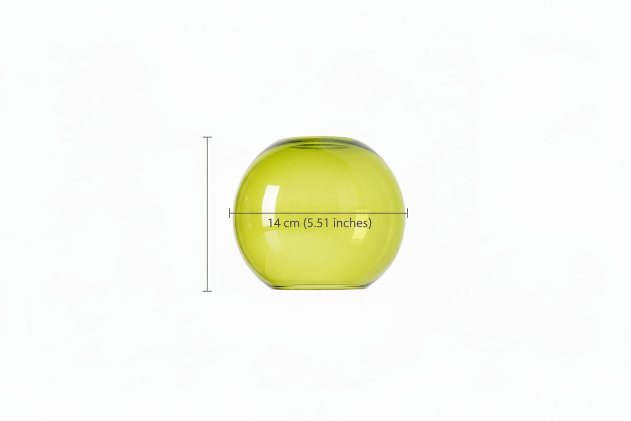 Green Globe modern wall sconce