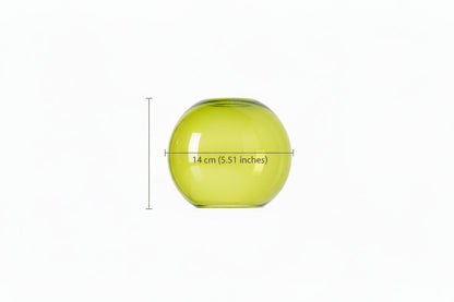 Green Globe modern wall sconce