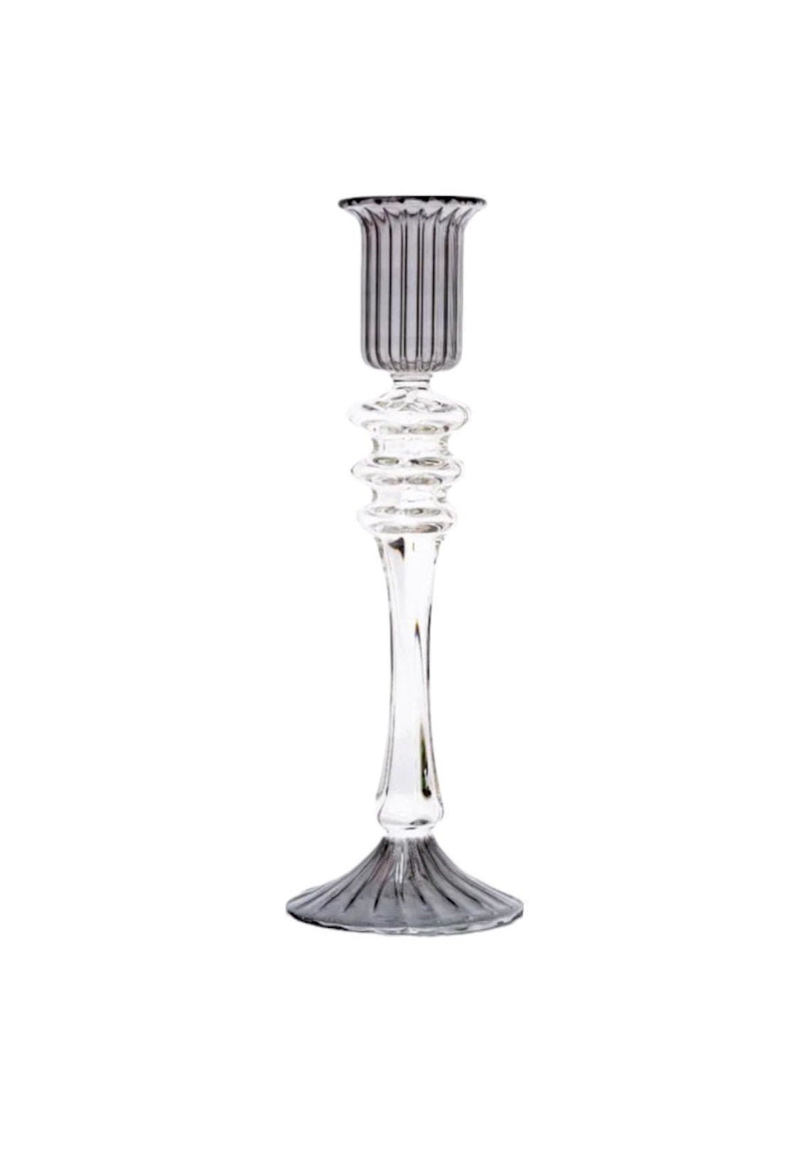 Hand-Blown Glass Candle Holders – Colorful Decorative Centerpieces for Modern Home Decor | Les Trois Pyramides 