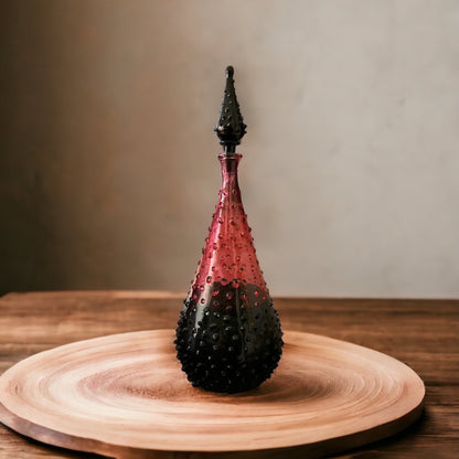 Hand Blown Glass Miniature Bottle | Les Trois Pyramides