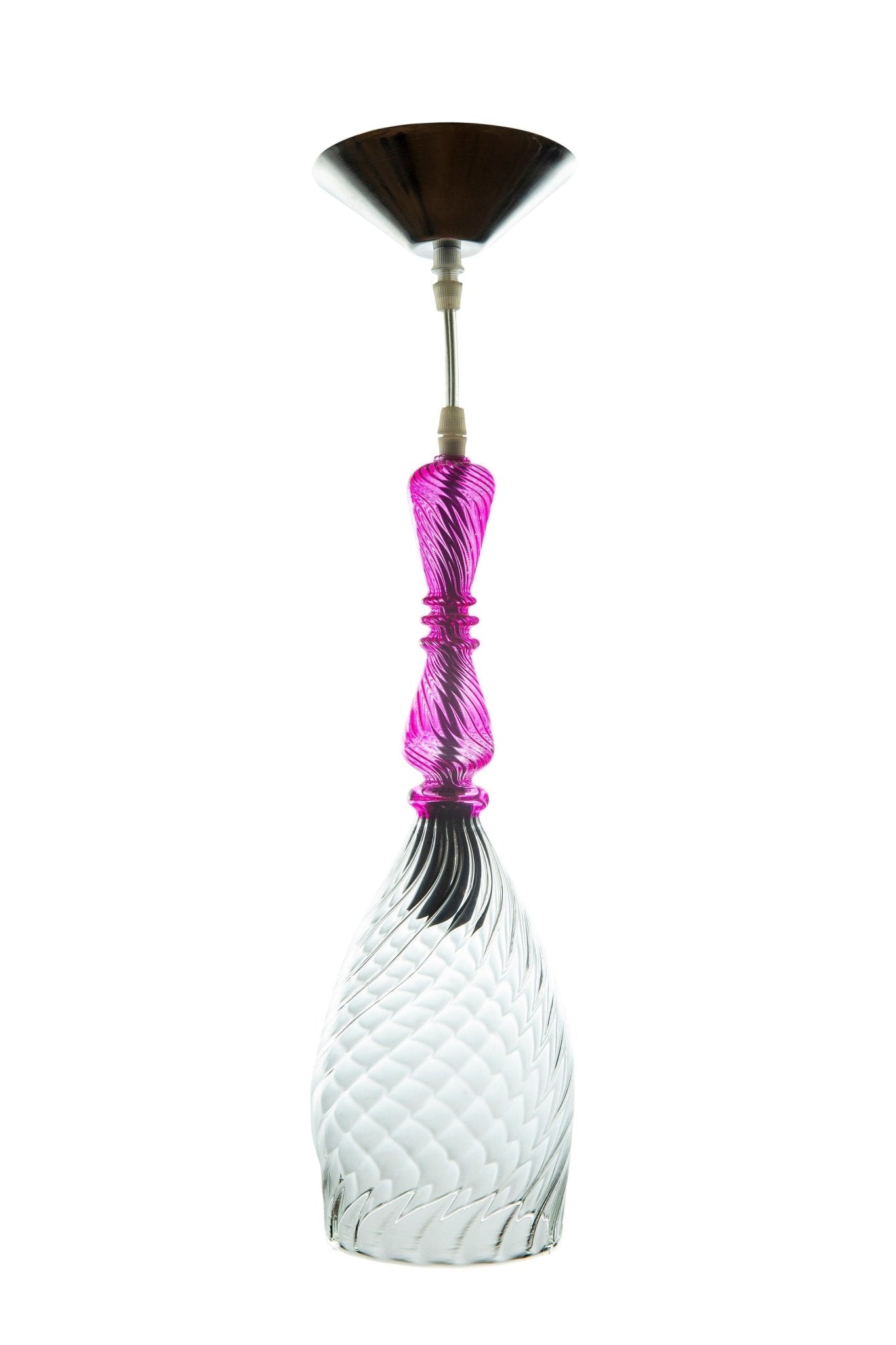 Hand Blown Glass Pendant - Les Trois Pyramides