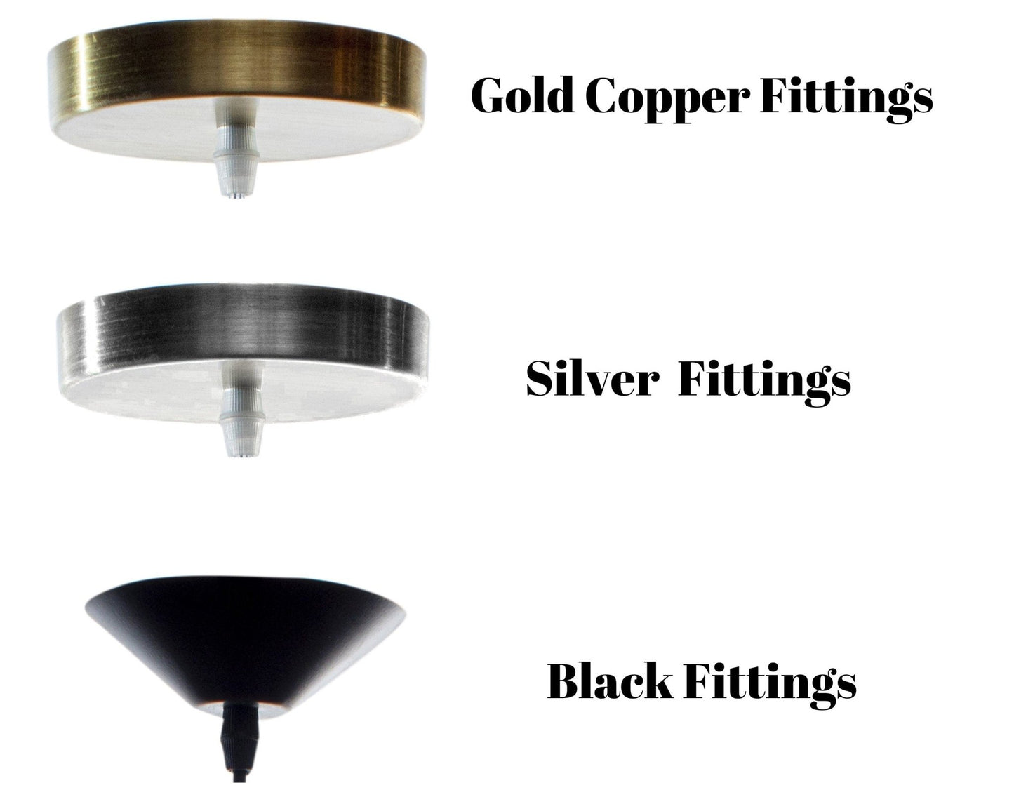 Different Finish options for Red hand-blown glass pendant light