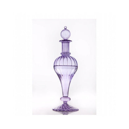 Hand-Blown Lavender Glass Decanter | Les Trois Pyramides