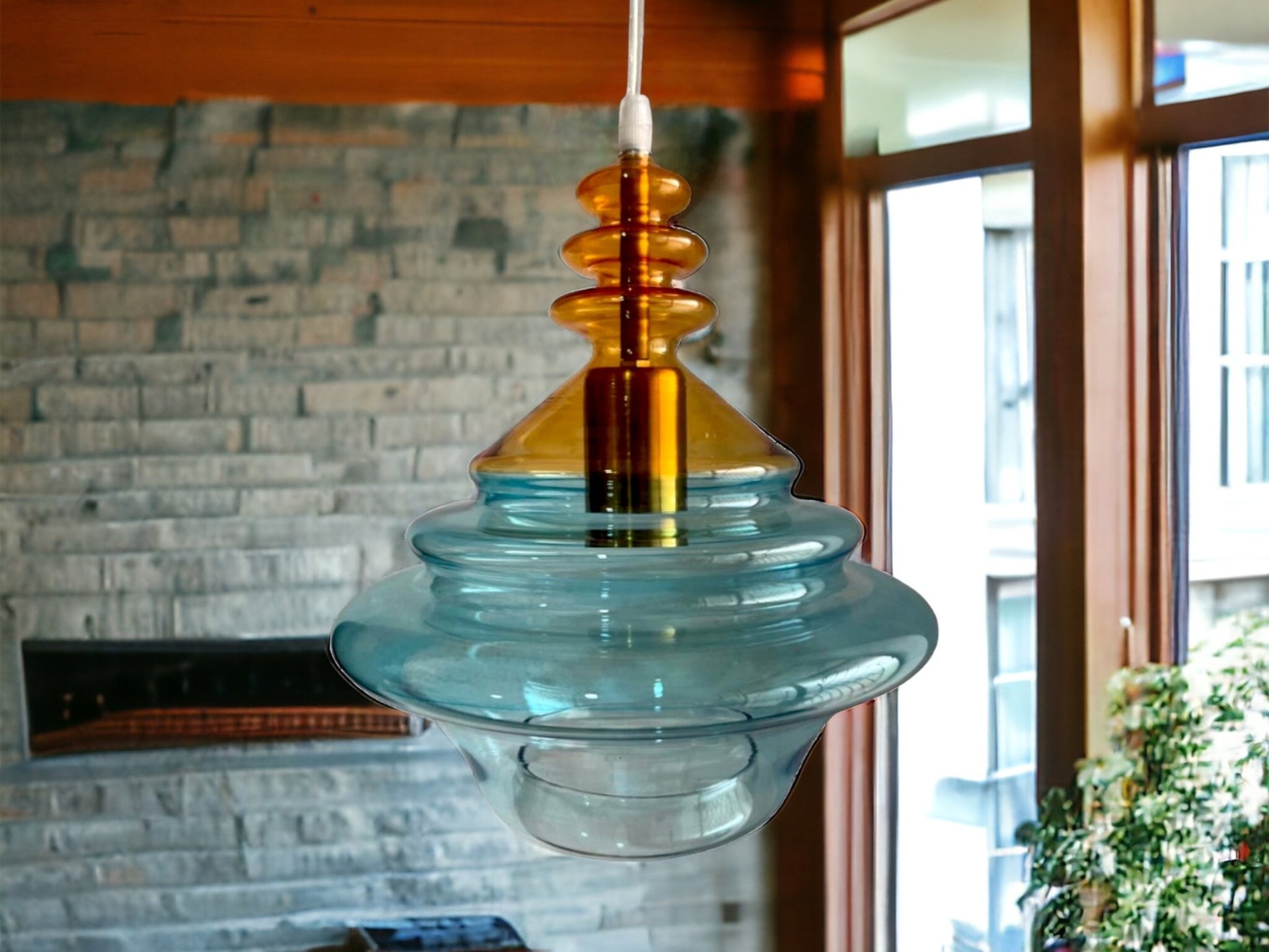 Handcrafted Light Pendant for Kitchen Decor | Les Trois Pyramides