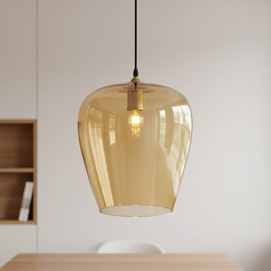 Blown Glass Pendant For Kitchen Island - Les Trois Pyramides