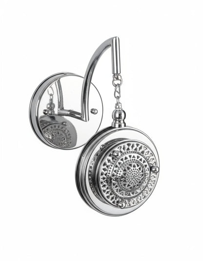 Solid Brass Wall Sconce with Vintage Round Design