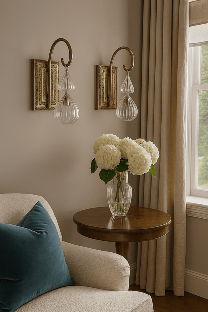 Over Mirror Vanity Light Fixture - Les Trois Pyramides 
