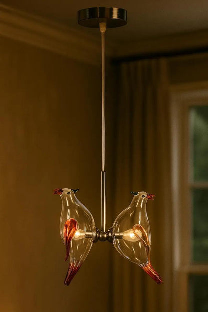 Handmade Birds Twin Hanging lamp for Dining room lights