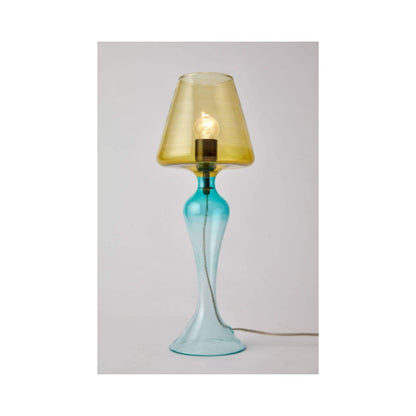 Handmade Modern Table Lamp Multicolored Blownglass Bedside Lamp - Les Trois Pyramides