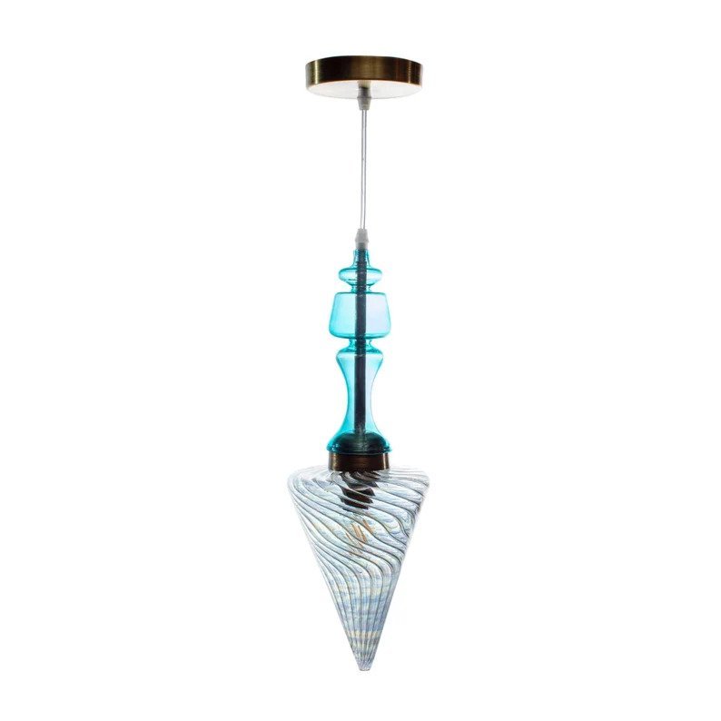 Handmade Multicolor Modern Deco Light Fixture - Les Trois Pyramides