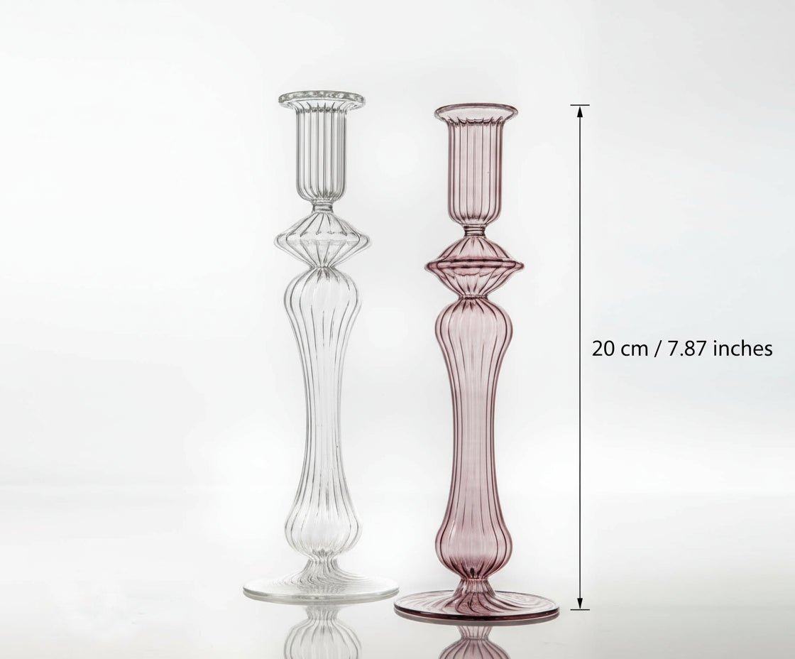 Set of Two Candle Stick Holder for Wedding Gift - Les Trois Pyramides