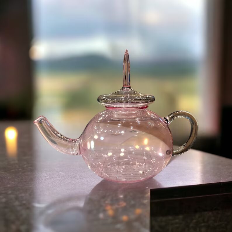 Blown Glass Teapot - Les Trois Pyramide