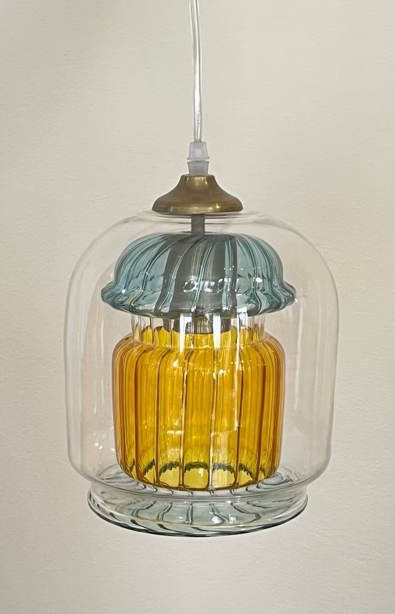 Ceiling Light - Modern Pendant Light - Kitchen Island Light - Ceiling Light Fixture - Blown Glass Pendant - Blown Glass - Pendants Lights | Les Trois Pyramide