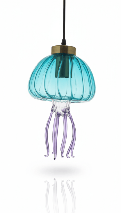 Jellyfish Blown glass pendant light