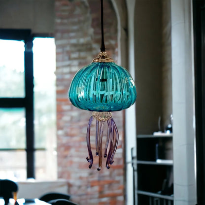 Jellyfish Blown Glass Pendant Light by Les Trois Pyramides 