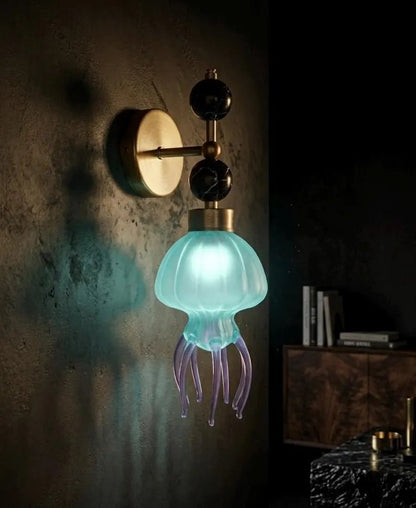 Vintage Floor Lamp Brass Glass Candelabra – Tall Unique Floor Lamp for Living Room Lighting, Handmade Standing Lamp | Les Trois Pyramides