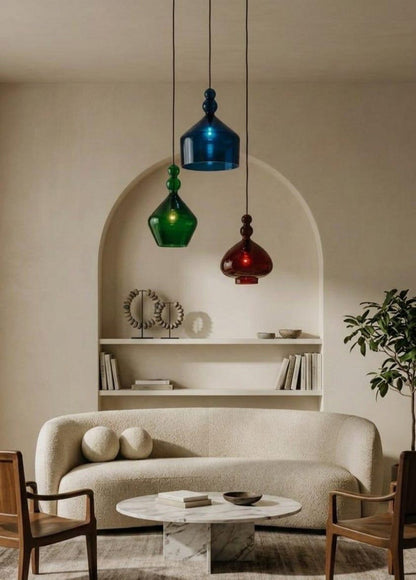 Modern Multicolored Handmade Deco Light Fixtureg Lights - Les Trois Pyramides 