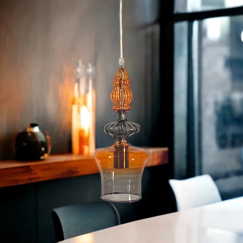 Kitchen Island Ceiling Light - Les Trois Pyramides