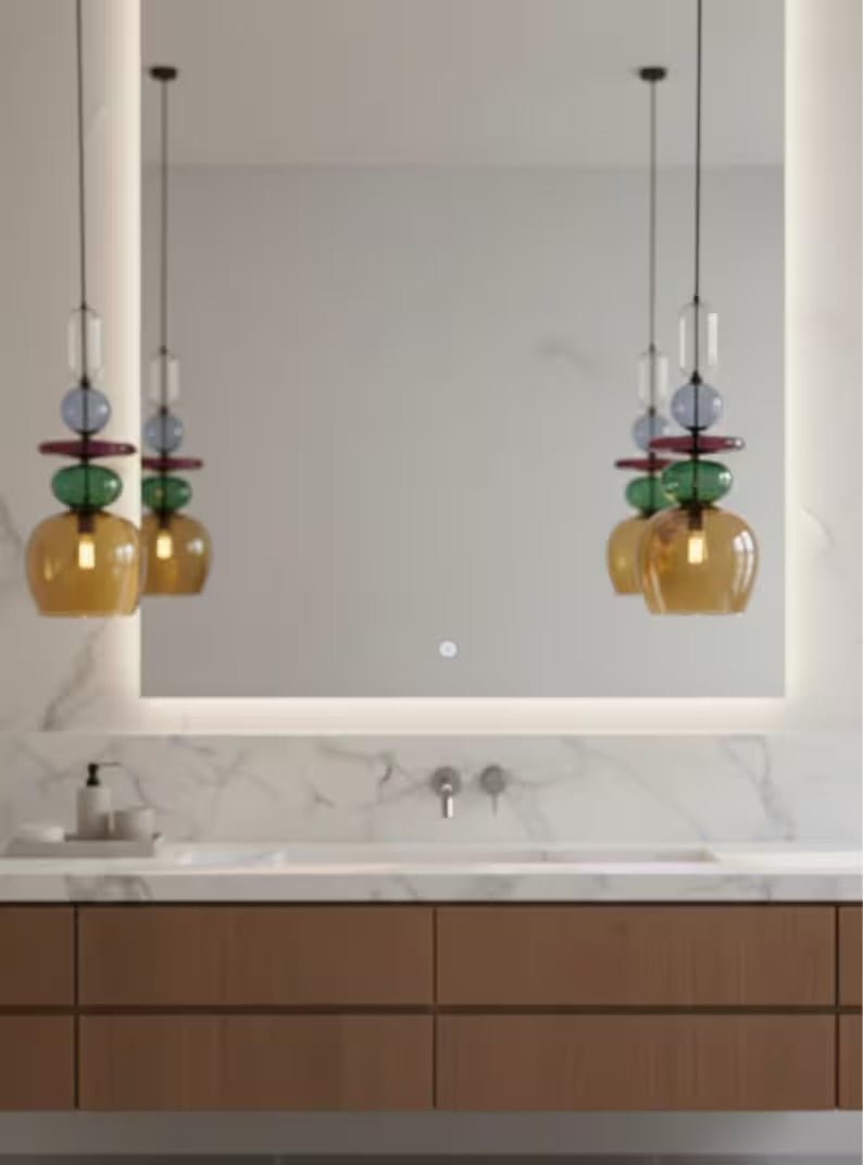 Bathroom pendant lights | Les Trois Pyramides