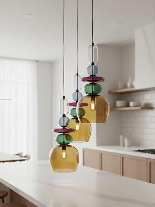Kitchen Island pendant lights | Les Trois Pyramides