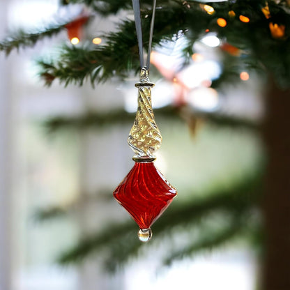 Egyptian Unique Christmas Tree Hand-Blown "Red" - Les Trois Pyramides