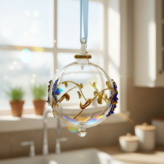 Hand-Blown Glass Christmas Ornament for Xmas Decorations - Les Trois Pyramides