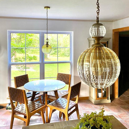 Blown Glass Pendant  for dining table- Les Trois Pyramides