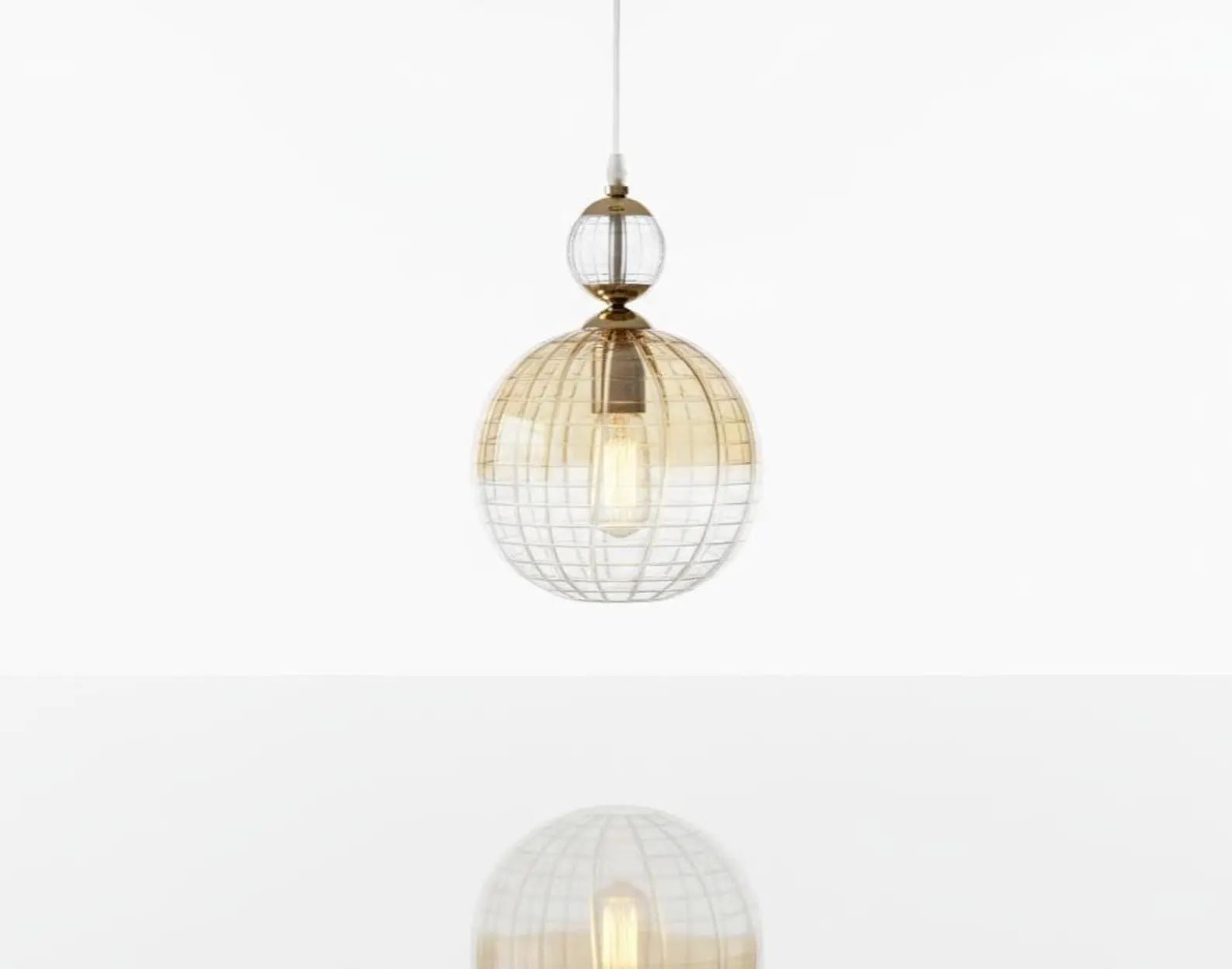 Blown Glass Pendant - Les Trois Pyramides