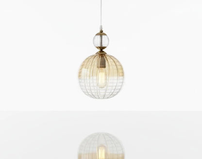 Blown Glass Pendant - Les Trois Pyramides