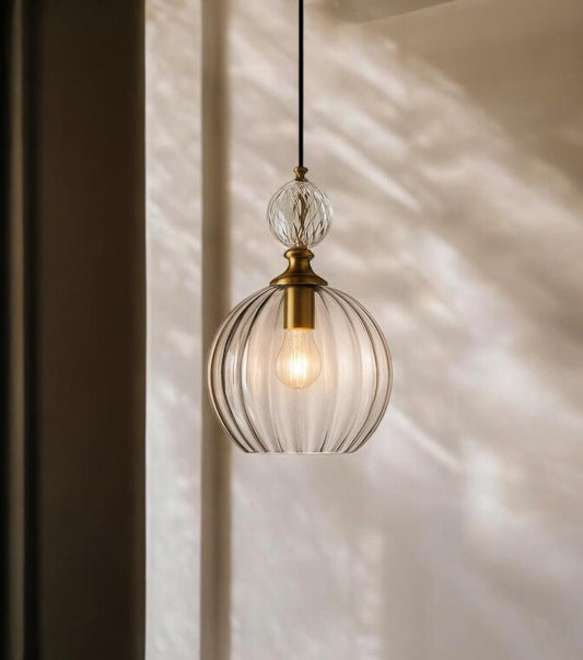 Blown Glass Pendant - Les Trois Pyramides