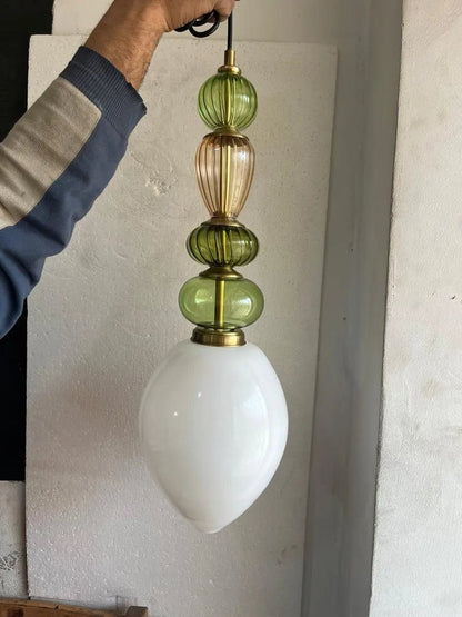 Glass Pendant Light | Mid-Century Modern Kitchen Island Lighting | Modern Hanging Lamp | Style Kitchen Island Lighting | Les Trois Pyramides
