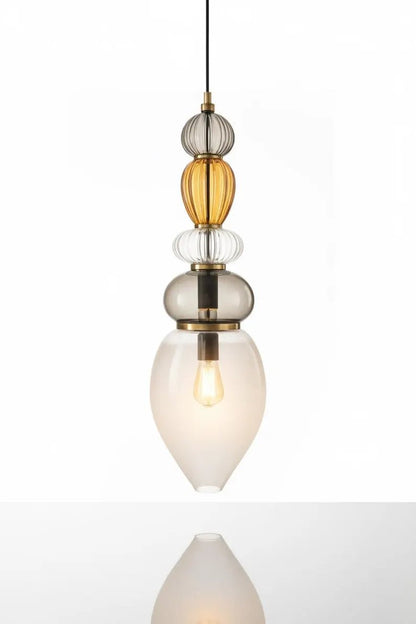 Glass Pendant Light | Mid-Century Modern Kitchen Island Lighting | Modern Hanging Lamp | Style Kitchen Island Lighting | Les Trois Pyramides