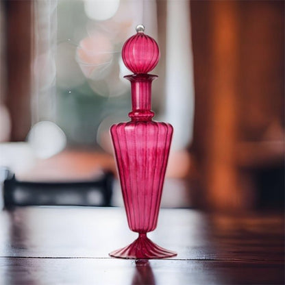 Miniature Red blown glass decanter | Les Trois Pyramides