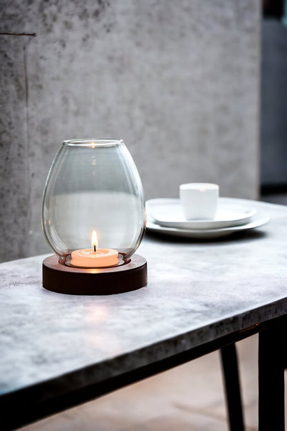 Minimalist Blown glass Candlestick Holder | Les Trois Pyramides