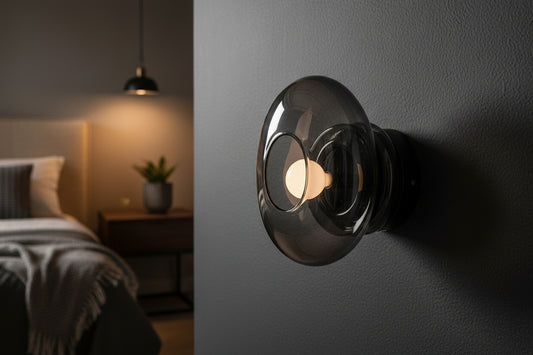 Modern Black Handmade Applique light | Les Trois pyramides