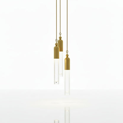 Modern Brass + Frosted Glass Light pendant Modern Style