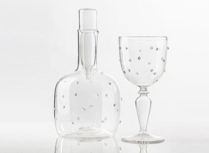 Blown Glass Decanter - Les Trois Pyramides