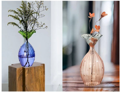 Two Modern Multicolored vases | Les Trois Pyramides