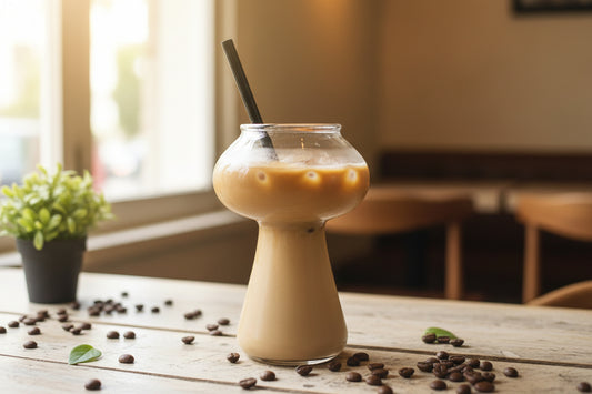 Mushroom Coffee Mug , Handmade Gift Mushroom Glass , Mushroom Art , Mushroom Glass , Mushroom Cup Handmade , Mushroom Decor - Les Trois Pyramides 