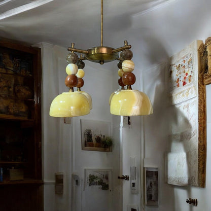 Natural Marble Gemstones Chandelier | Custom Marble