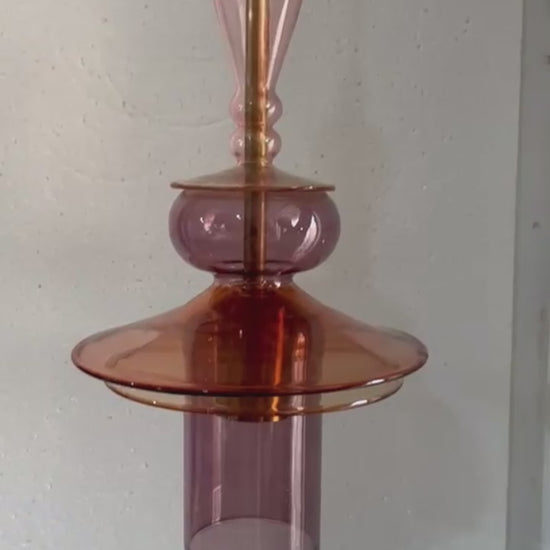 Tropical style blown glass Light for Kitchen Island | Les Trois Pyramides