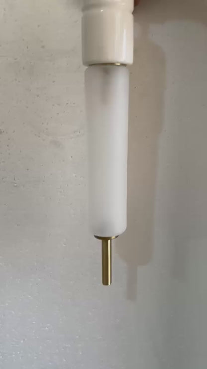 Brass Wall Sconce, Frosted Glass Wall Light, Marble Wall Sconce, Bathroom Vanity Light, Handmade Modern Lamp | Les Trois Pyramides