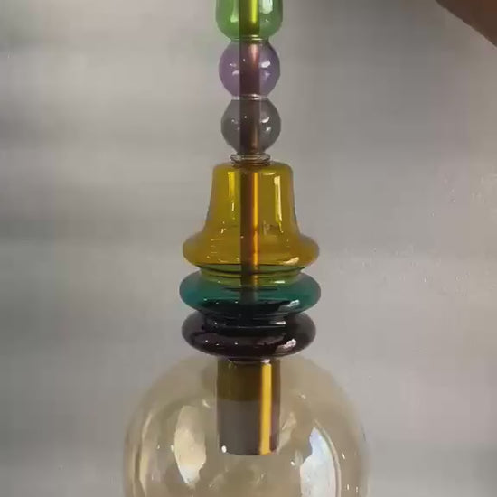 Bedside Wall Lighting Glass Sconce, Living Room Wall Light, Hallway Entryway Décor, Modern Apartment Interior Lamp, Boutique Hotel Lighting | Les Trois Pyramides