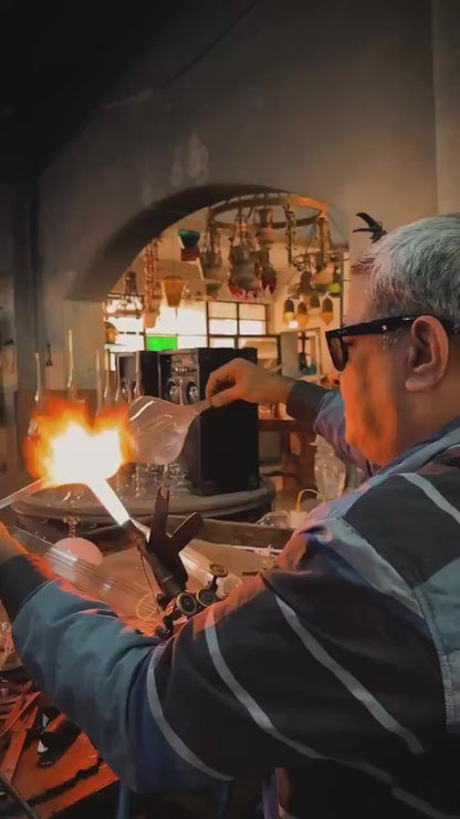 Emerald Green Glass Wall Sconce with Brass & Onyx – Bedside & Bathroom Light