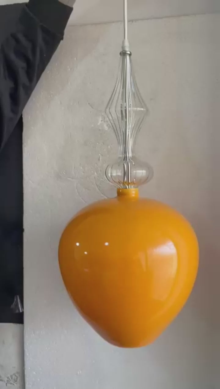 Blown Glass Pendant Light - Les Trois Pyramides